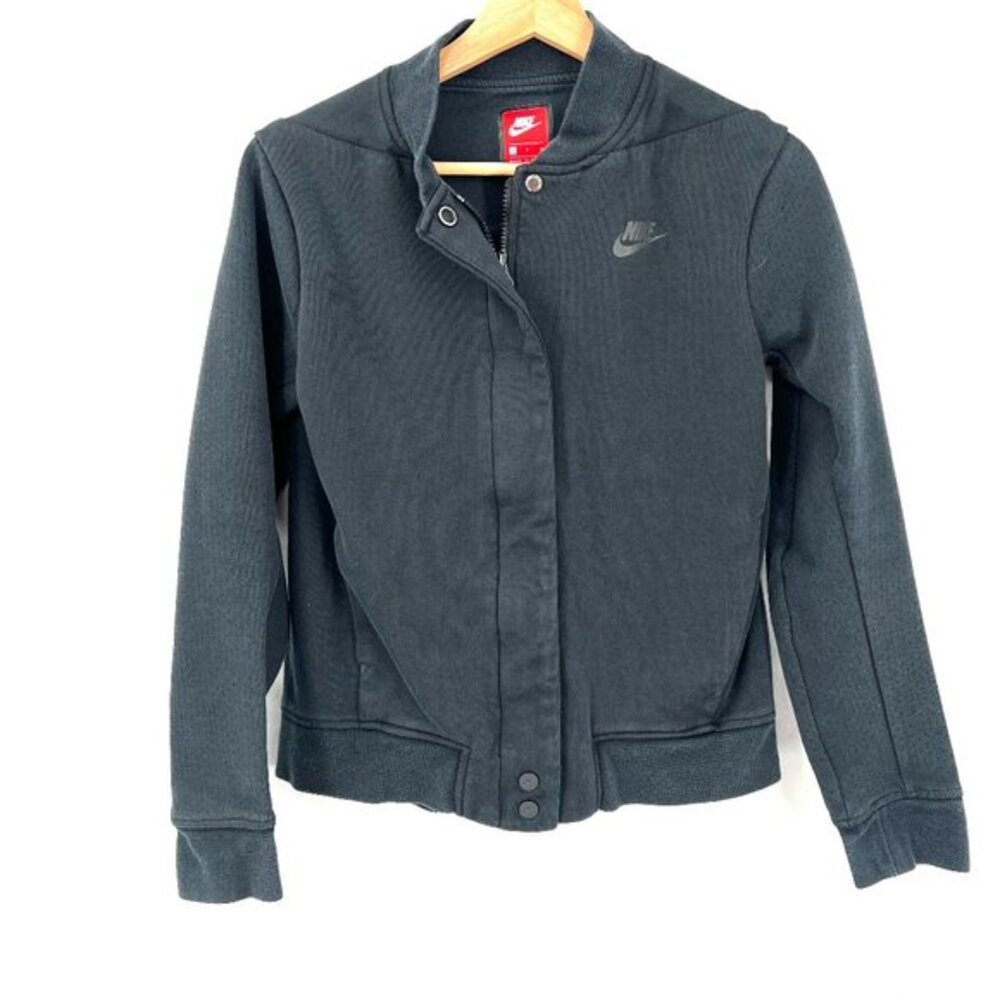 Nike tech fleece destroyer jacket black baseball soft sweatshirt black active S